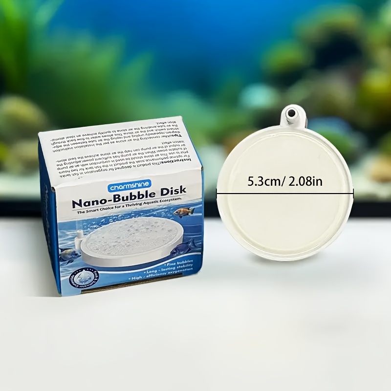 1 placa de oxígeno Nano Board para acuario, placa de piedra difusora de aire, difusor de burbujas pequeñas que produce una nano piedra difusora, placa de burbujas atomizadoras de alta densidad para acuario, sin batería. - Image 4