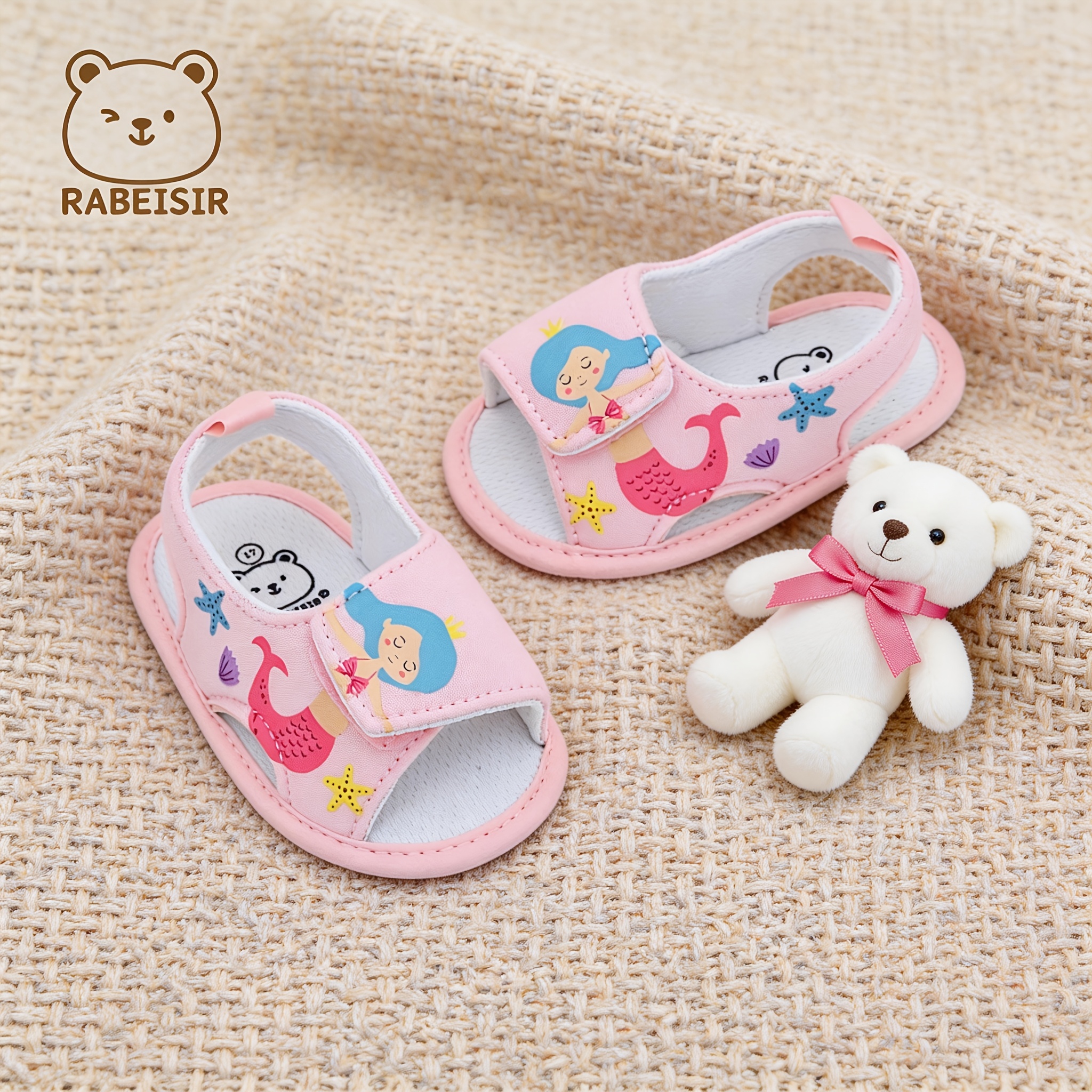 Sandalias para bebés, diseño de sirena y sandía, suela suave, transpirables y antideslizantes, ideales para uso diario y vacaciones, estilo primavera y verano. - Image 8