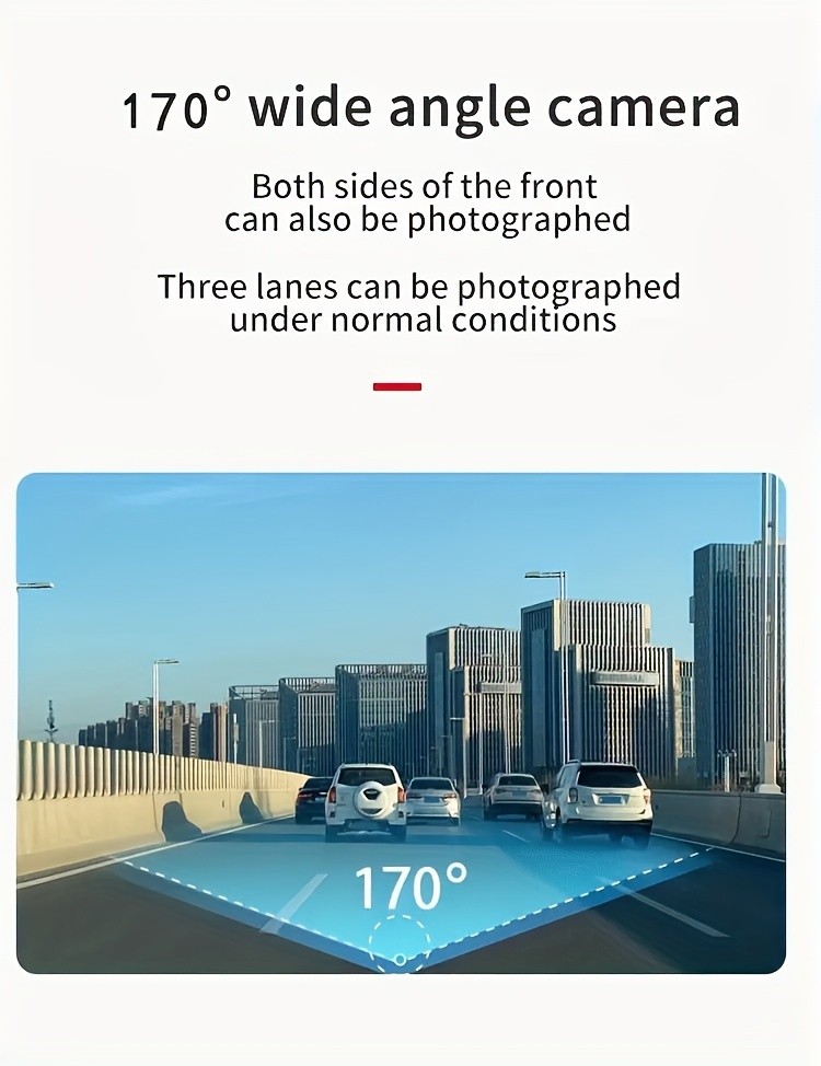 Dash Cam Front And Inside, Front Camera 1080P & Inside Camera 720P Recording Car DVR Cam with 170° Wide Angle, Night Vision, Small Dash Camera for Cars, 24H Parking Monitor, Loop Recording, G-Sensor, Without SD Card