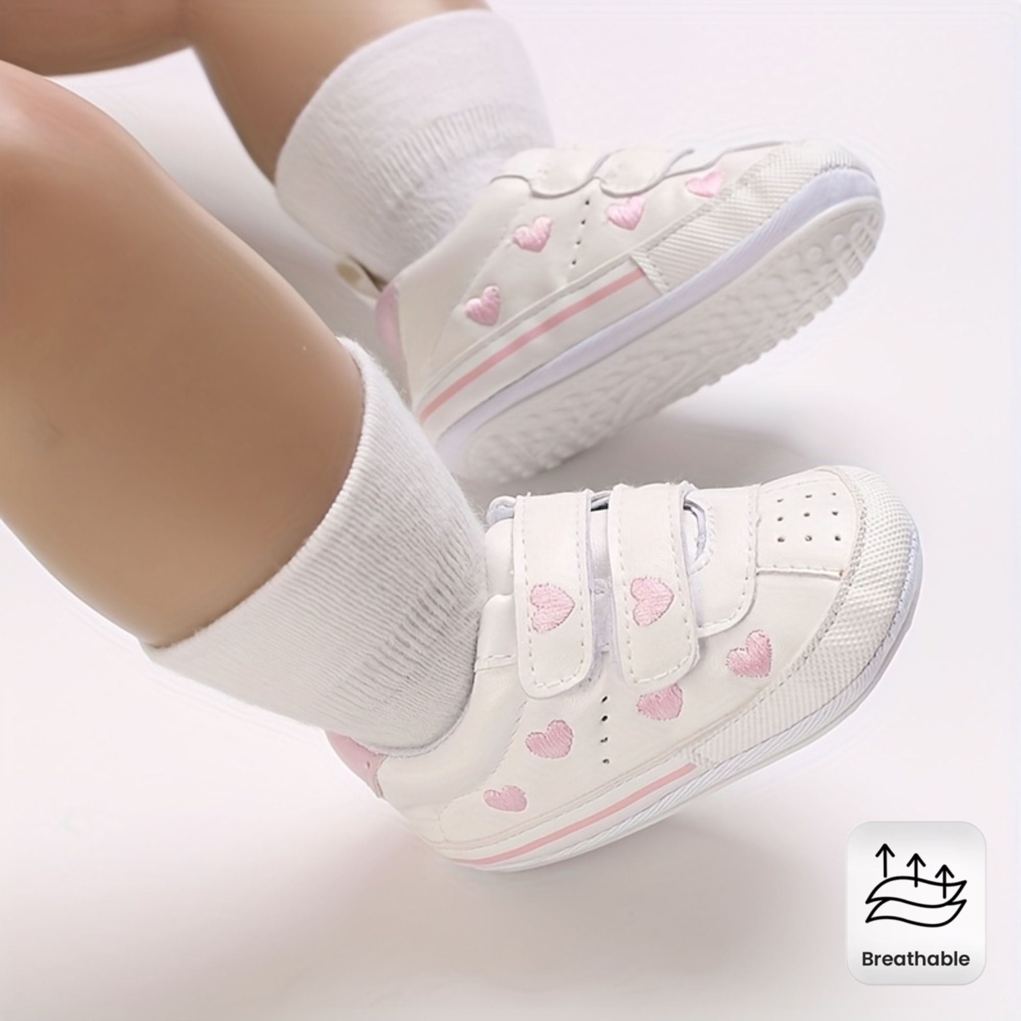 Tennis para niñas, lindas y dulces, transpirables, cómodas y fáciles de usar, ideales para cualquier momento. Zapatos de suela suave para niños.
